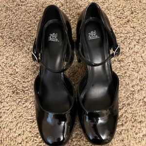 Wild Fable Darcy Black Patent Platform Heels.